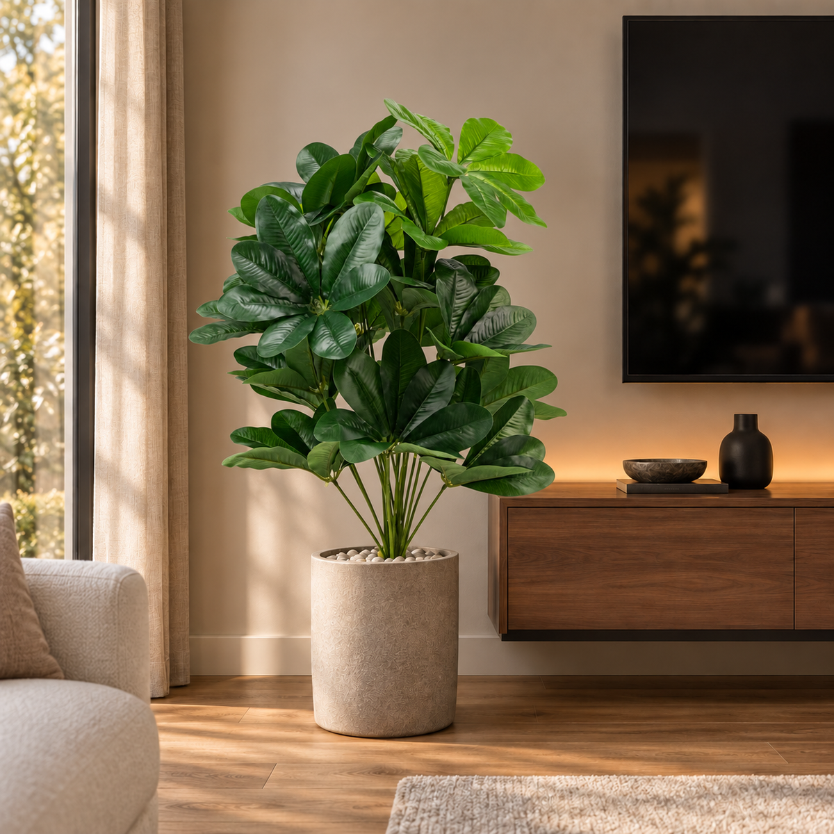 Arbust Artificial Premium, Ultra-Realist, 88–90 cm – 3 Modele (Fără Ghiveci)