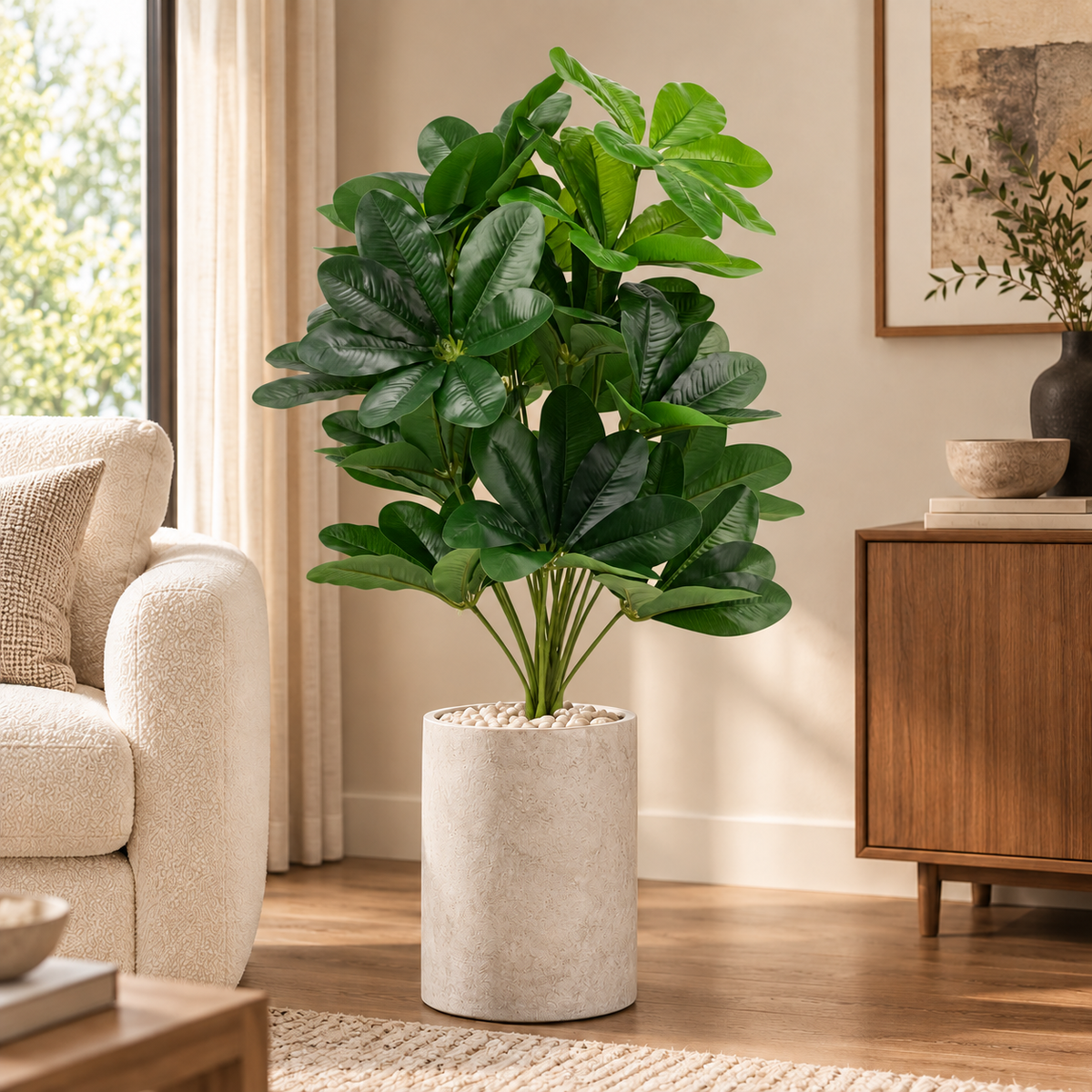 Arbust Artificial Premium, Ultra-Realist, 88–90 cm – 3 Modele (Fără Ghiveci)