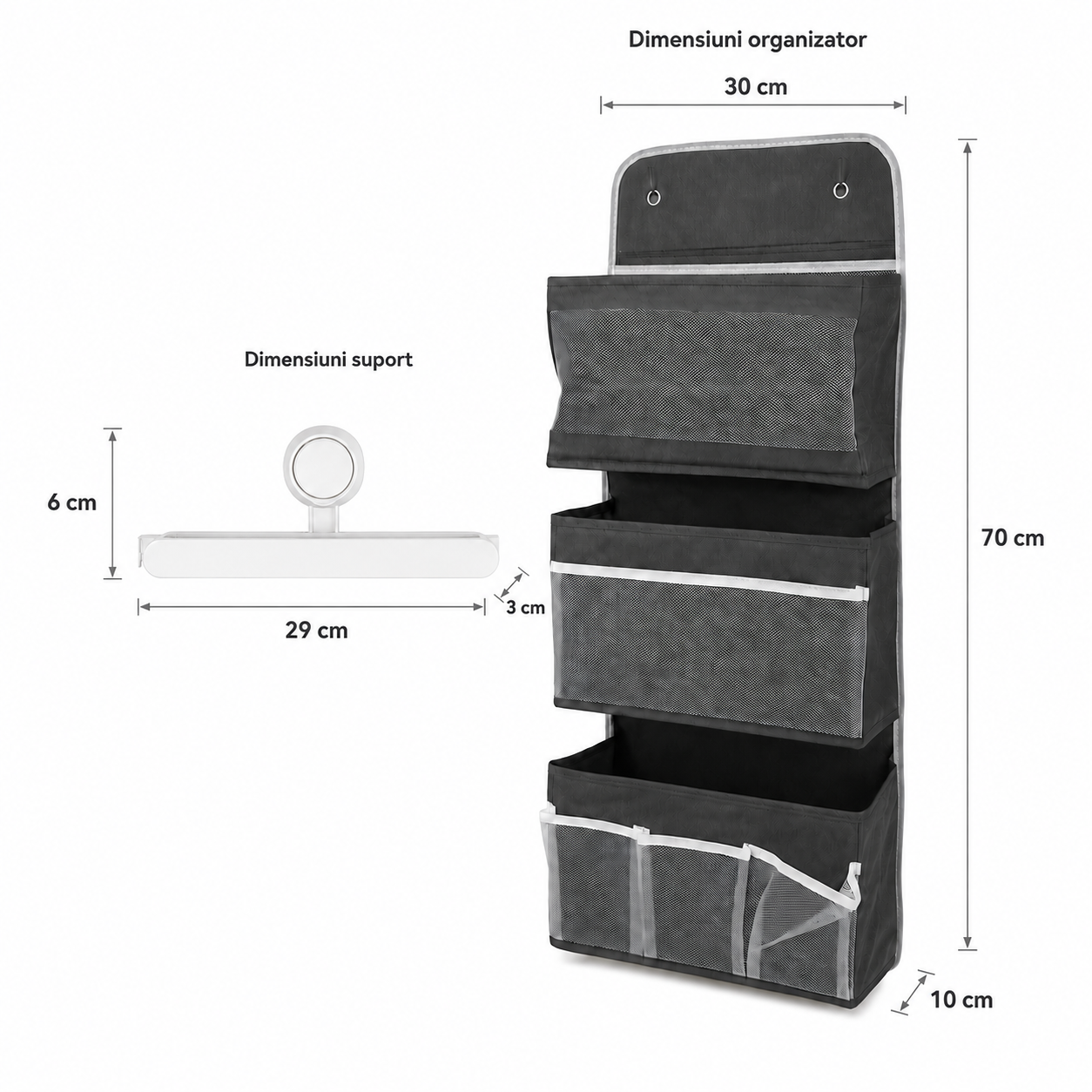 Organizatoare pentru papuci, prosoape și accesorii – Set 2 piese