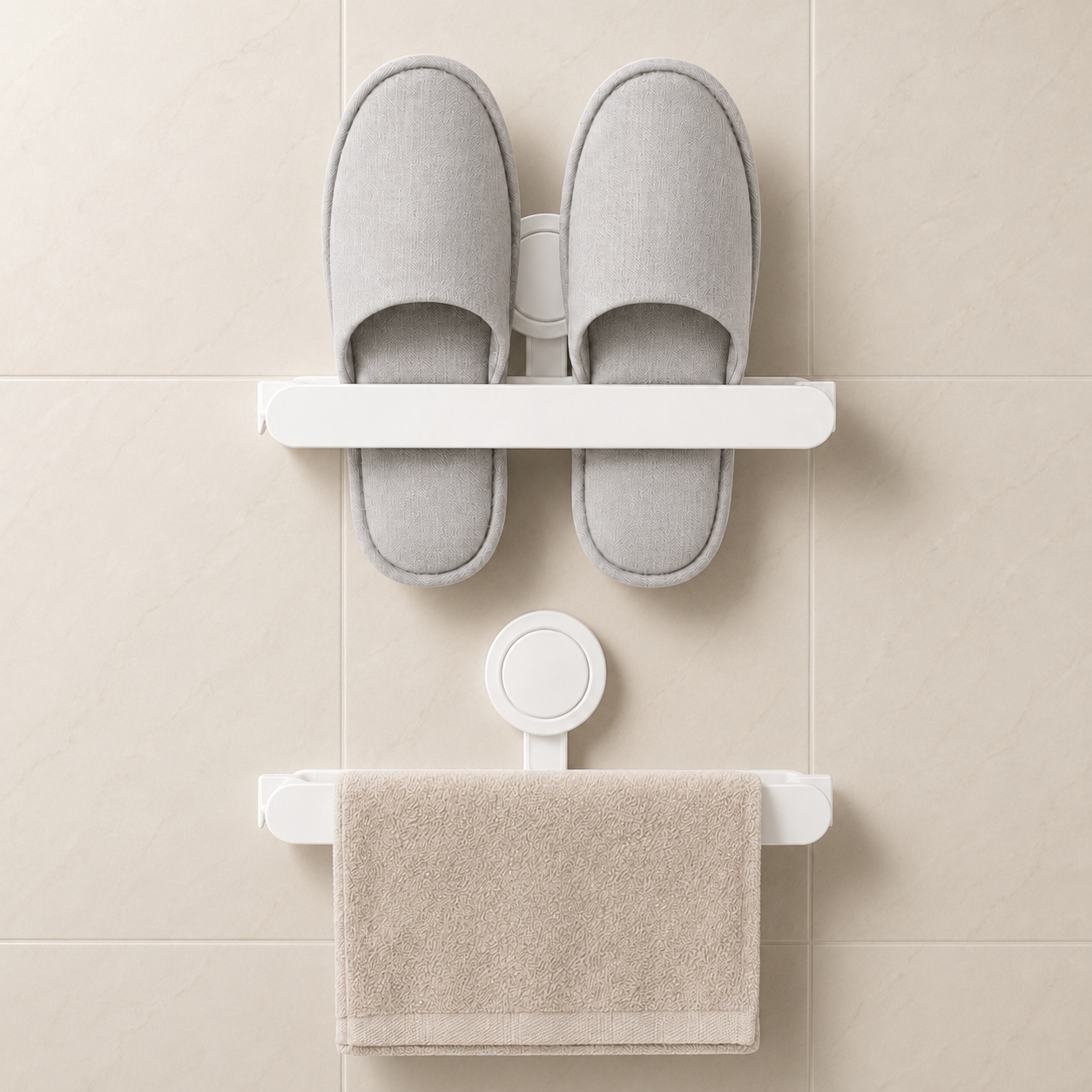 Organizatoare pentru papuci, prosoape și accesorii – Set 2 piese