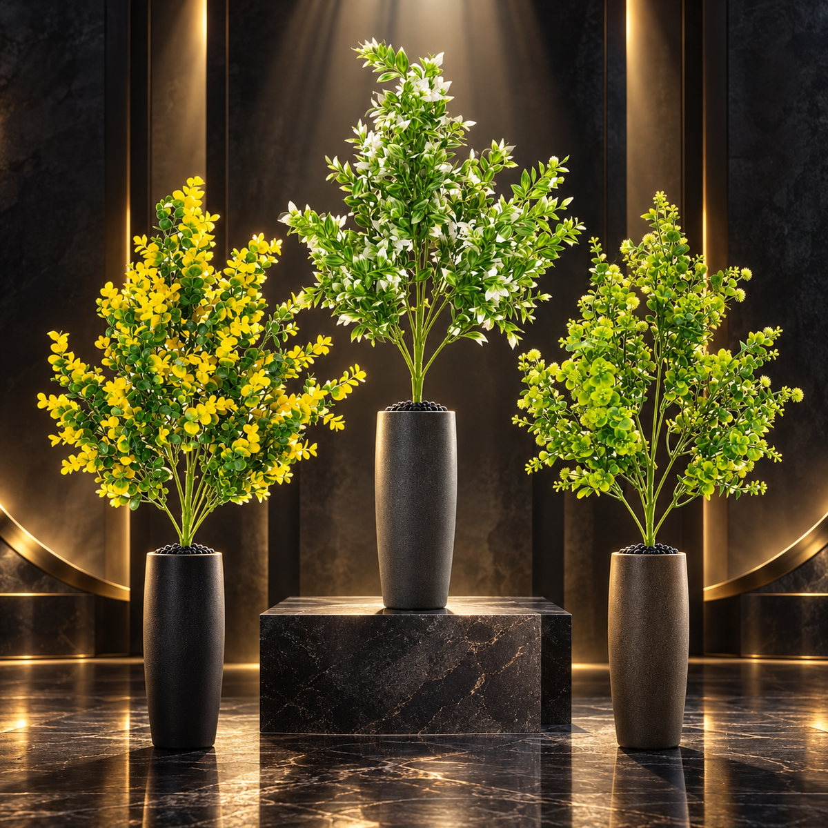 Plantă Artificială Decorativă Premium, Aspect Natural, 80 cm (Fără Ghiveci)
