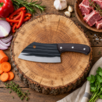Set Cuțite și Satâr TrioChef, Lame din Inox, pentru Feliere, Tocat și Porționare, 3 Piese