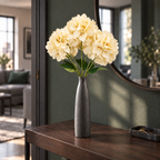 Buchet Decorativ de Hortensii Artificiale cu 5 Capete – 50 cm, Disponibil în 3 Culori (fără vaza/ghiveci)