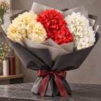 Buchet Decorativ de Hortensii Artificiale cu 5 Capete – 50 cm, Disponibil în 3 Culori (fără vaza/ghiveci)