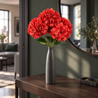 Buchet Decorativ de Hortensii Artificiale cu 5 Capete – 50 cm, Disponibil în 3 Culori (fără vaza/ghiveci)