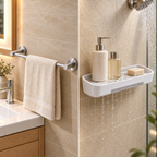 Set 2 Accesorii pentru Baie AquaDuo, pentru Organizare, Depozitare și Prosoape – 4 Variante