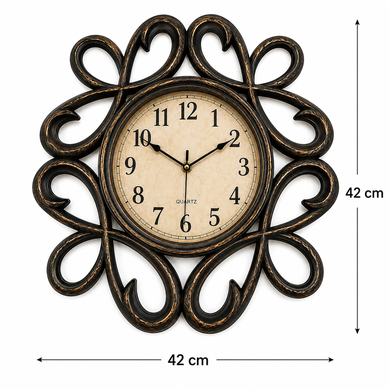 Ceas de Perete Decorativ Aspect Antic – Eleganță Vintage pentru Casa Ta