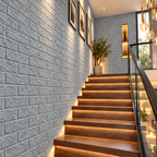 Tapet 3D Autoadeziv BrickAura, Set de 10 Panouri 70x77 din Spumă Moale, Model Cărămidă, Montaj Rapid, Acoperire 5,3 m² – 5 Variante