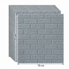 Tapet 3D Autoadeziv BrickAura, Set de 10 Panouri 70x77 din Spumă Moale, Model Cărămidă, Montaj Rapid, Acoperire 5,3 m² – 5 Variante
