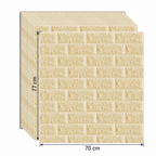 Tapet 3D Autoadeziv BrickAura, Set de 10 Panouri 70x77 din Spumă Moale, Model Cărămidă, Montaj Rapid, Acoperire 5,3 m² – 5 Variante