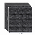 Tapet 3D Autoadeziv BrickAura, Set de 10 Panouri 70x77 din Spumă Moale, Model Cărămidă, Montaj Rapid, Acoperire 5,3 m² – 5 Variante