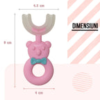 🦷 Periuță Copii U-Shape 360° – Silicon Premium - pachet 2 bucati