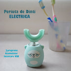 Periuța MagicU – Periuță electrică 360° din silicon alimentar, anti-plâns și zero iritații, 3 programe, reîncărcabilă USB