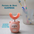 Periuța MagicU – Periuță electrică 360° din silicon alimentar, anti-plâns și zero iritații, 3 programe, reîncărcabilă USB