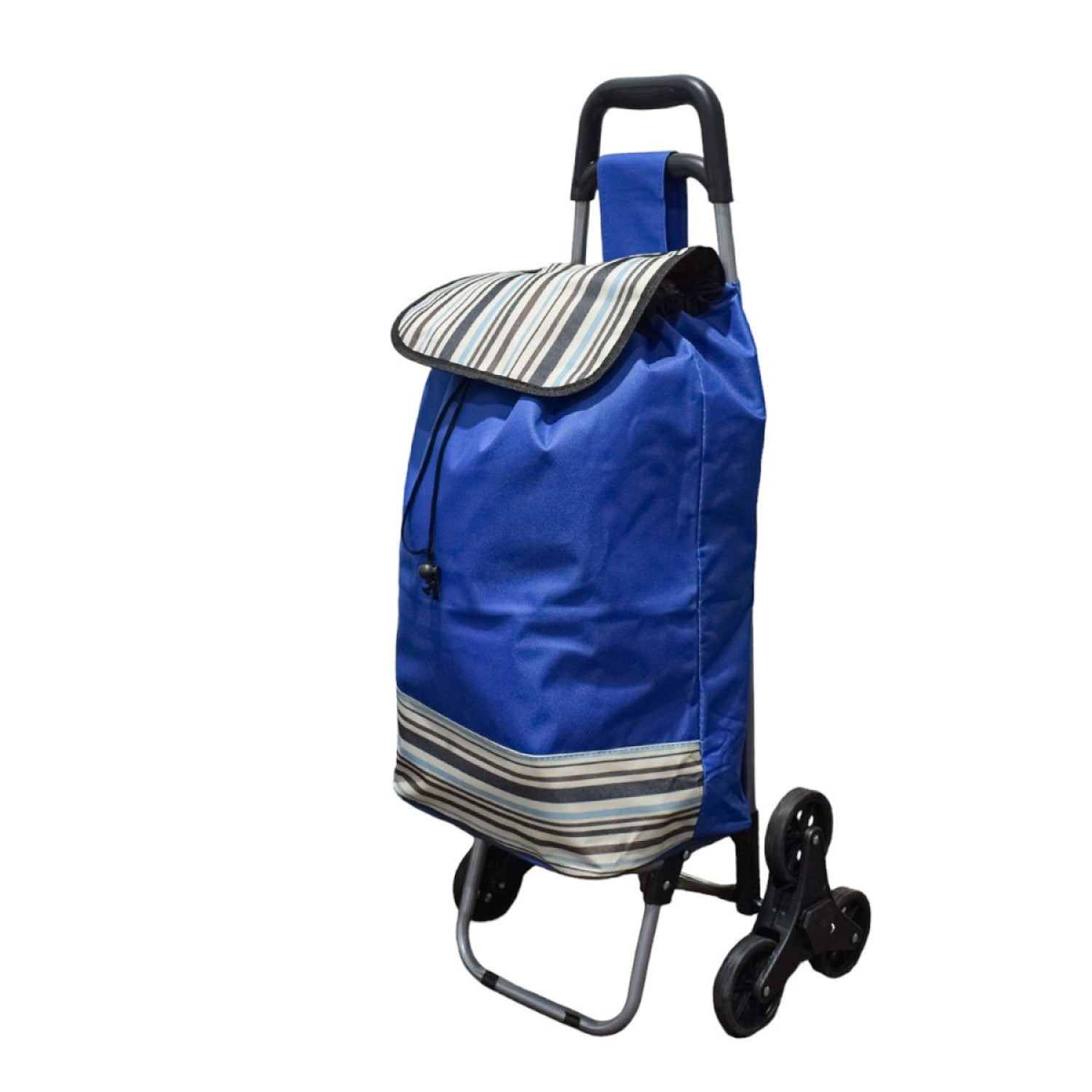 Cărucior de Cumpărături Pliabil, cu 6 Roți pentru Urcarea Scărilor, Sac Impermeabil Detașabil și Cadru Rezistent, 37 L