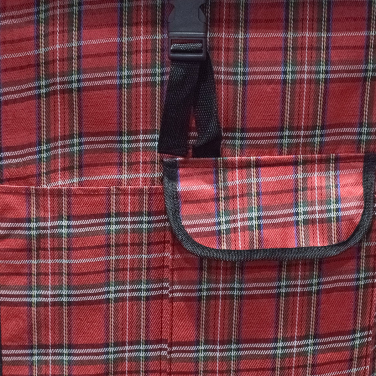 Cărucior XXL de Cumpărături Pliabil, cu Cadru Metalic Interior, Sac Impermeabil și Detașabil, 43 L și 2 Roți
