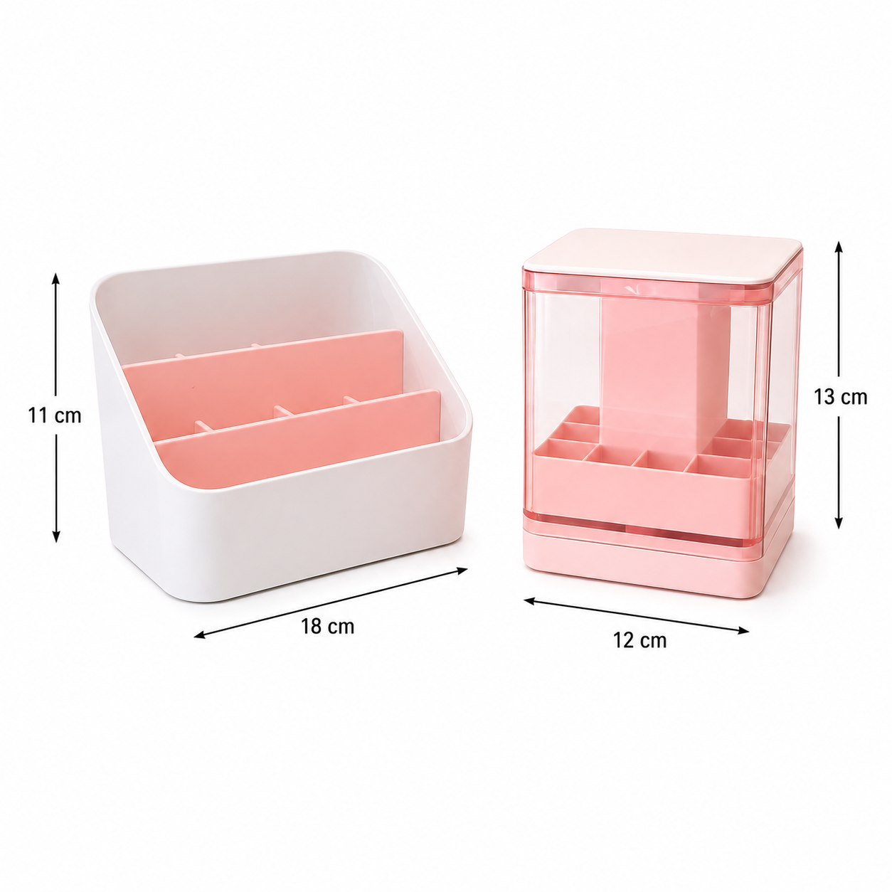 Organizatoare pentru produse și accesorii de machiaj – Set 2 piese