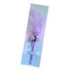 🕊️ Mărturii de Nuntă: Set 5 Pixuri Elegante „Feather Writer” cu Pană și Accesoriu Florale