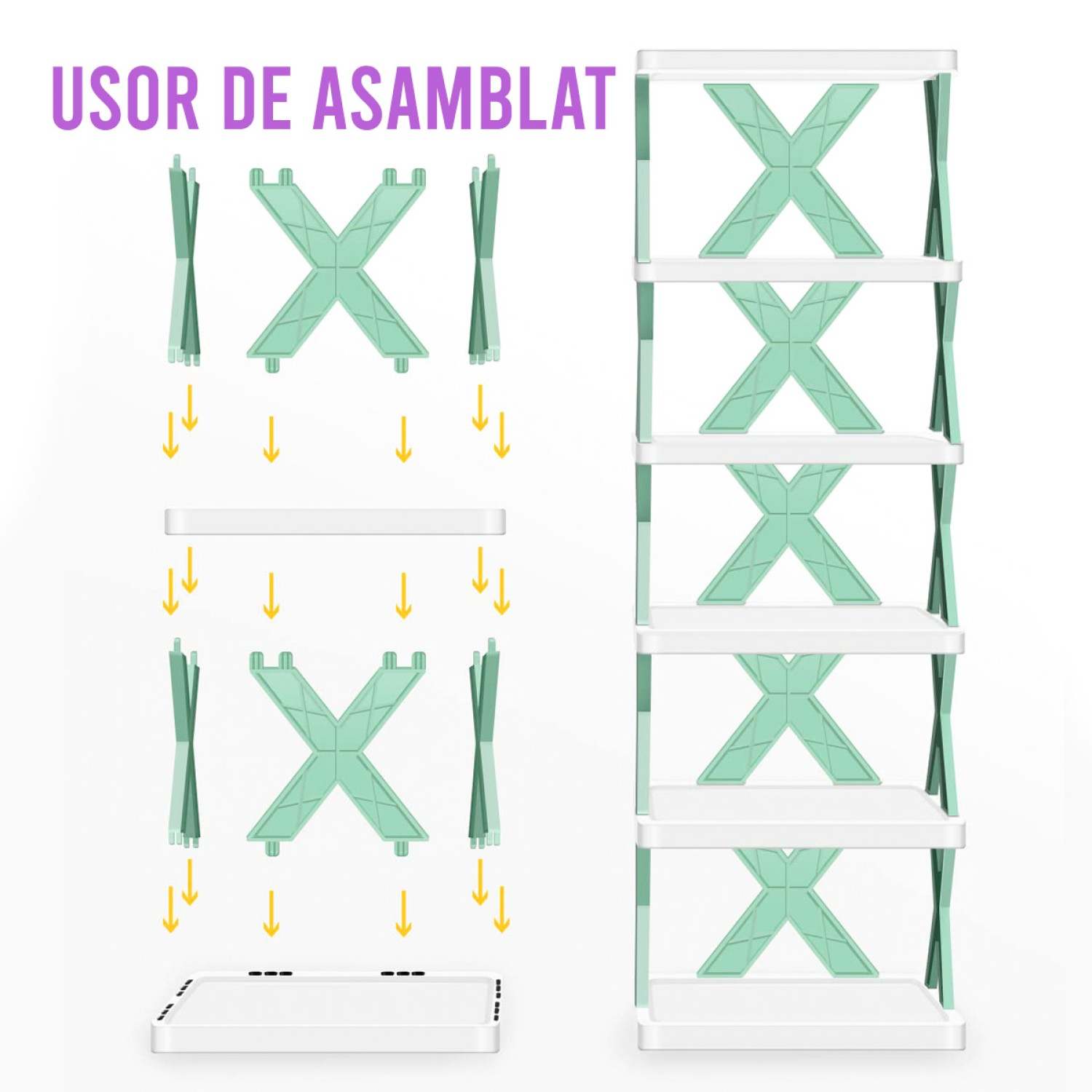 Pantofar modular pentru incaltaminte, modern, ABS, D5311