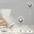Ventilator Telescopic Portabil și Pliabil, Putere 4.8W, 3 Trepte de Viteză, Autonomie Sporită cu Acumulator de 3000 mAh, Încărcare USB