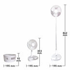 Ventilator Telescopic Portabil și Pliabil, Putere 4.8W, 3 Trepte de Viteză, Autonomie Sporită cu Acumulator de 3000 mAh, Încărcare USB