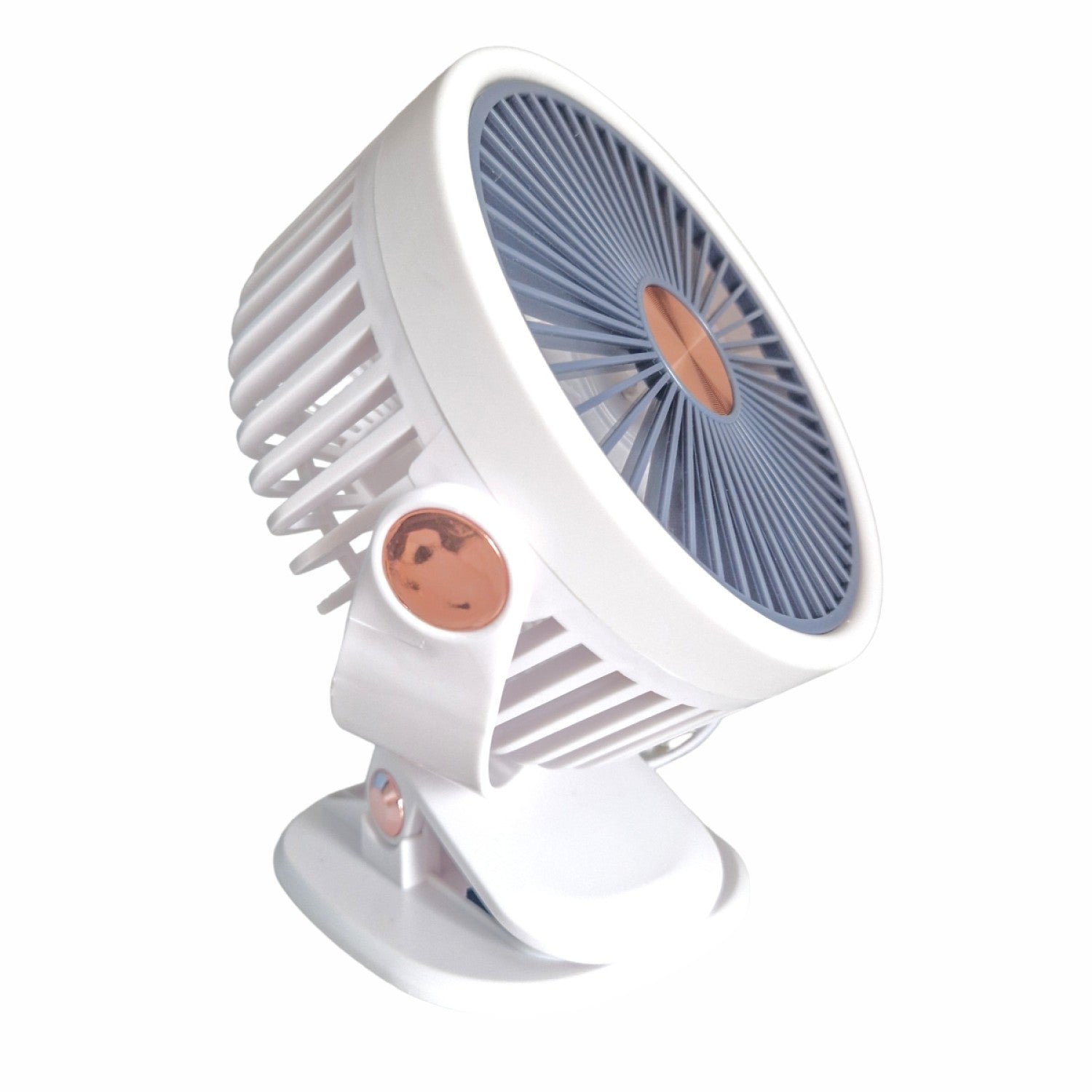 Mini Ventilator Portabil USB cu Clema (Clips), 3 Viteze, Rotire 360°, alimentare USB