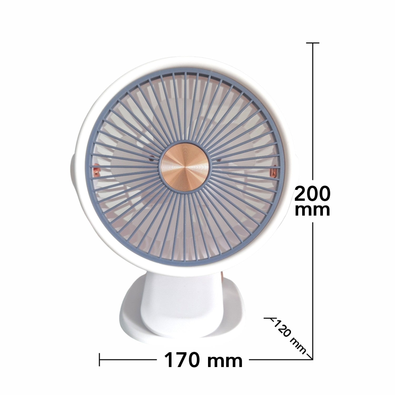 Mini Ventilator Portabil USB cu Clema (Clips), 3 Viteze, Rotire 360°, alimentare USB