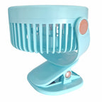 Mini Ventilator Portabil USB cu Clema (Clips), 3 Viteze, Rotire 360°, alimentare USB