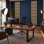 Set 3 Panouri Decorative Acustice SonoArt, din HDF și Pâslă, cu Design Geometric, pentru Pereți Interiori – 6 Variante