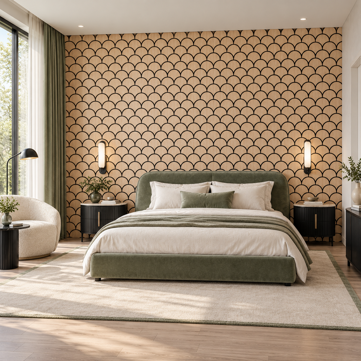 Set 3 Panouri Decorative Acustice SonoArt, din HDF și Pâslă, cu Design Geometric, pentru Pereți Interiori – 6 Variante