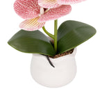 Orhidee Artificială Decorativă în Ghiveci Ceramic – Eleganță Florală pentru Casă și Birou, 49cm