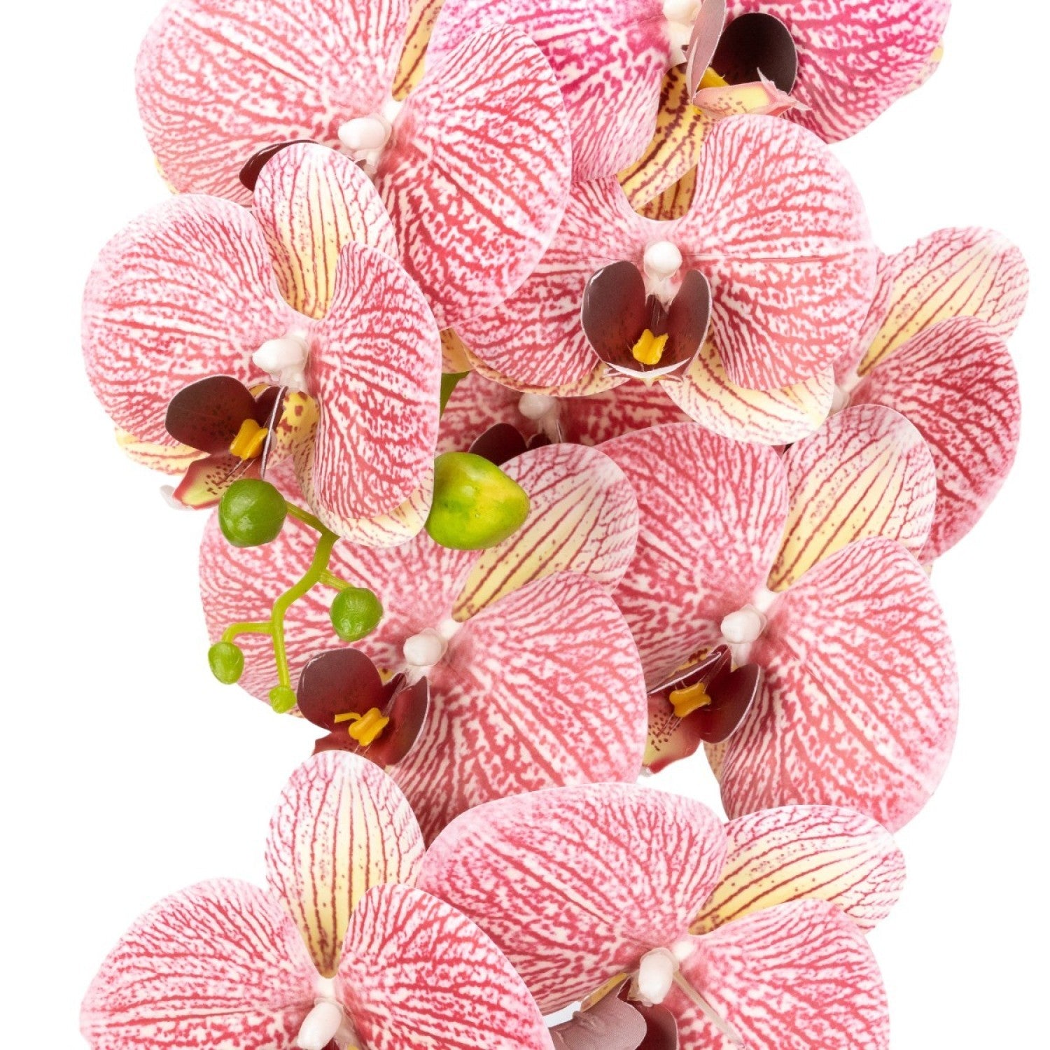 Orhidee Artificială Decorativă în Ghiveci Ceramic Premium – Rafinament Floral și Aspect Natural pentru Orice Interior, 79cm