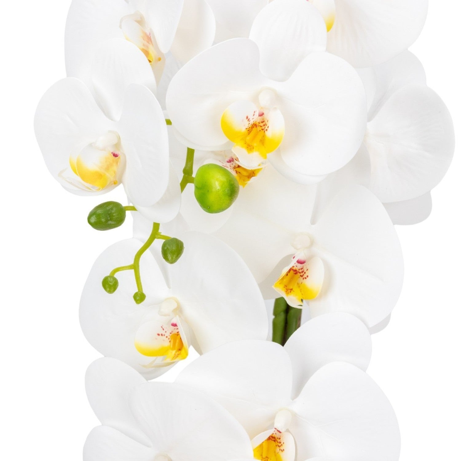 Orhidee Artificială Decorativă în Ghiveci Ceramic Premium – Rafinament Floral și Aspect Natural pentru Orice Interior, 79cm