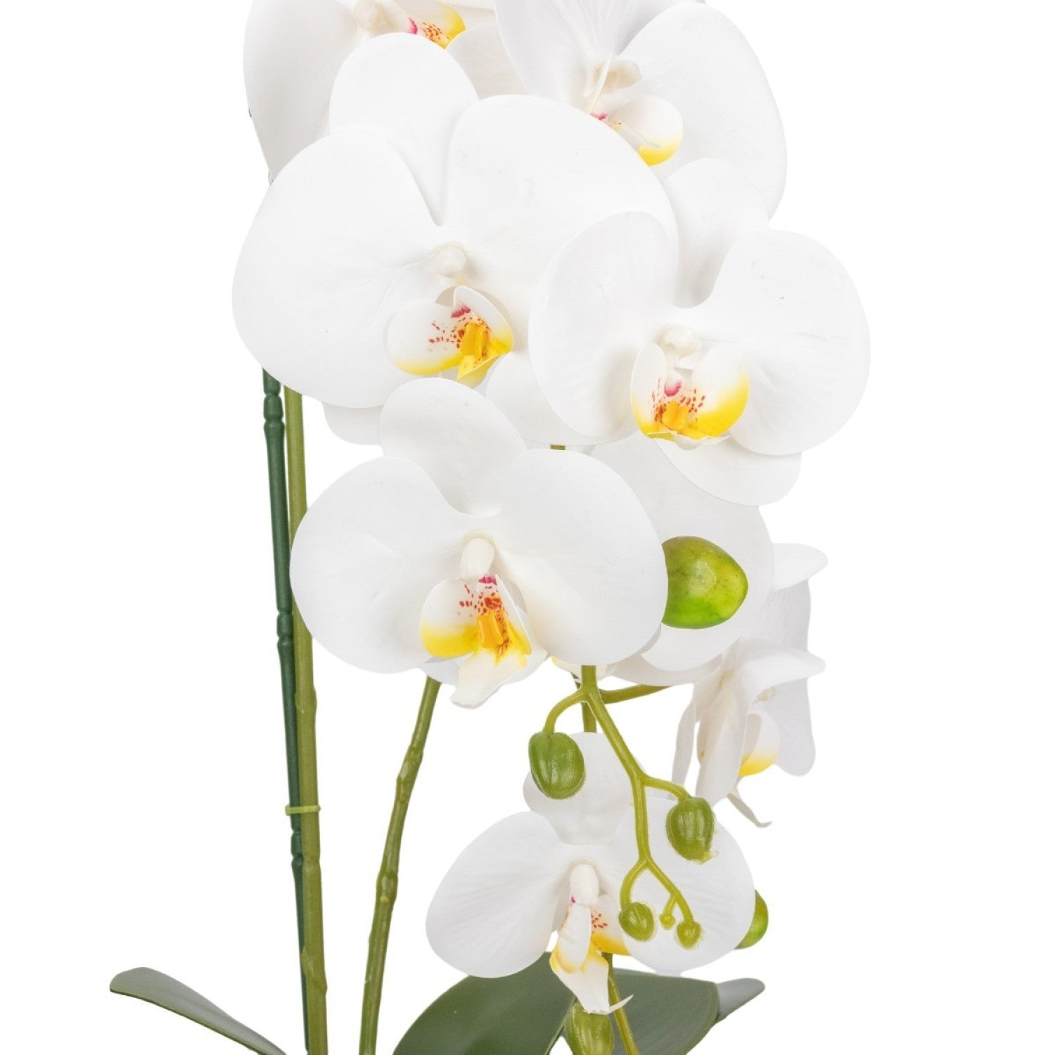 Orhidee Artificială Decorativă în Ghiveci Ceramic – Eleganță Florală și Farmec Natural pentru Orice Interior, 80cm