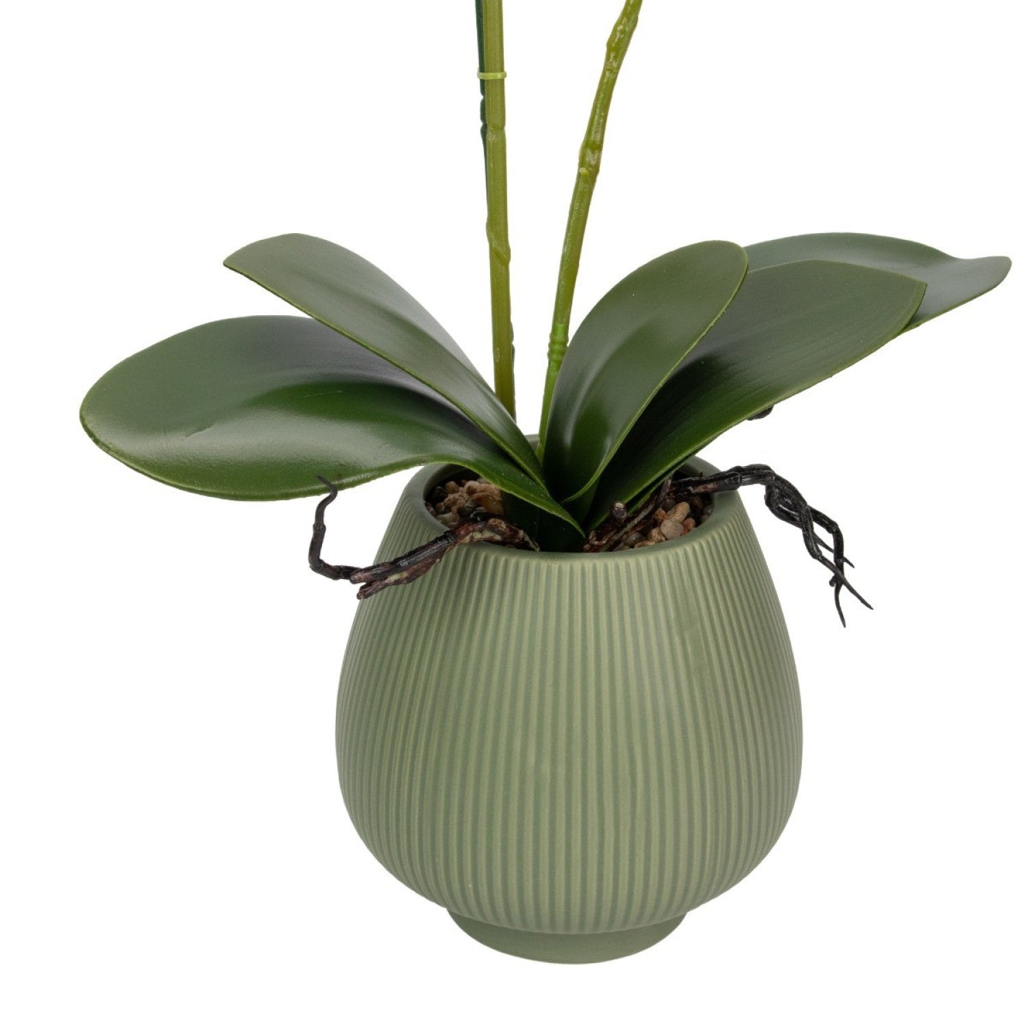 Orhidee Artificială Decorativă în Ghiveci Ceramic – Eleganță Florală și Farmec Natural pentru Orice Interior, 80cm