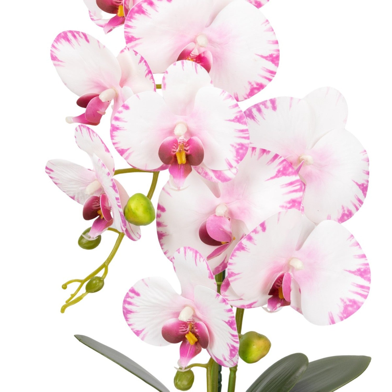 Orhidee Artificială Decorativă în Ghiveci Ceramic – Eleganță Florală și Farmec Natural pentru Orice Interior, 80cm