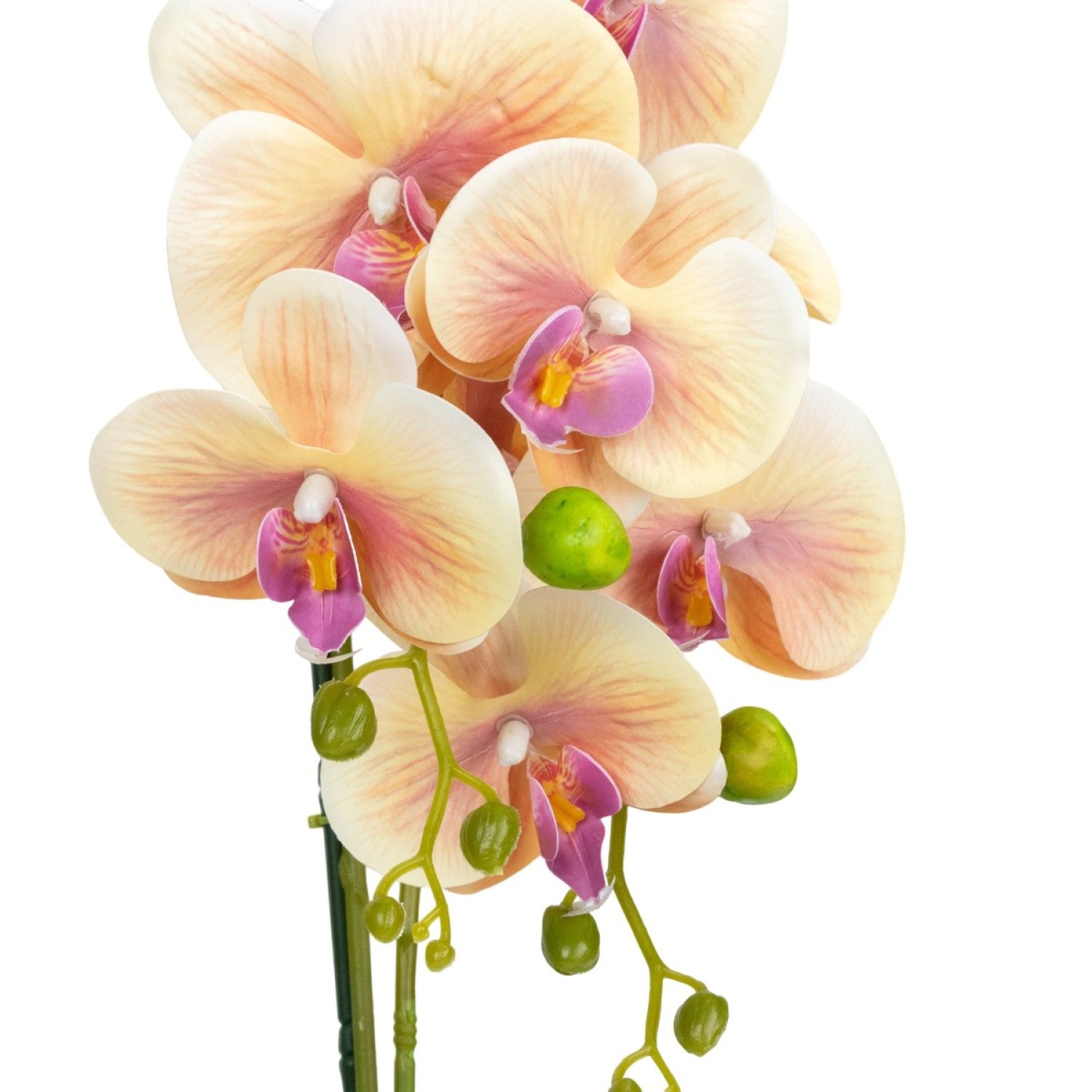 Orhidee Artificială Decorativă în Ghiveci Ceramic – Eleganță Florală și Farmec Natural pentru Orice Interior, 80cm