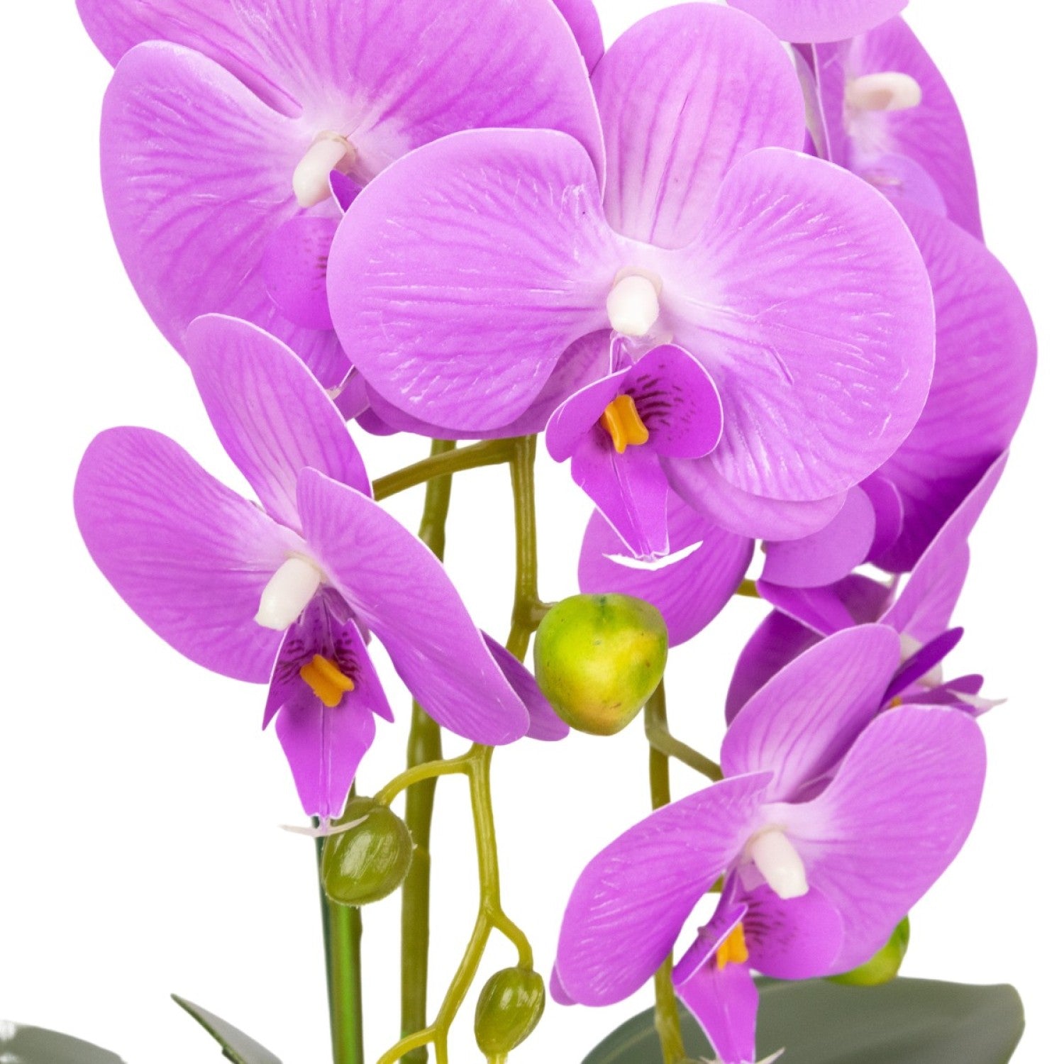 Orhidee Artificială Decorativă în Ghiveci Ceramic – Eleganță Florală și Farmec Natural pentru Orice Interior, 80cm