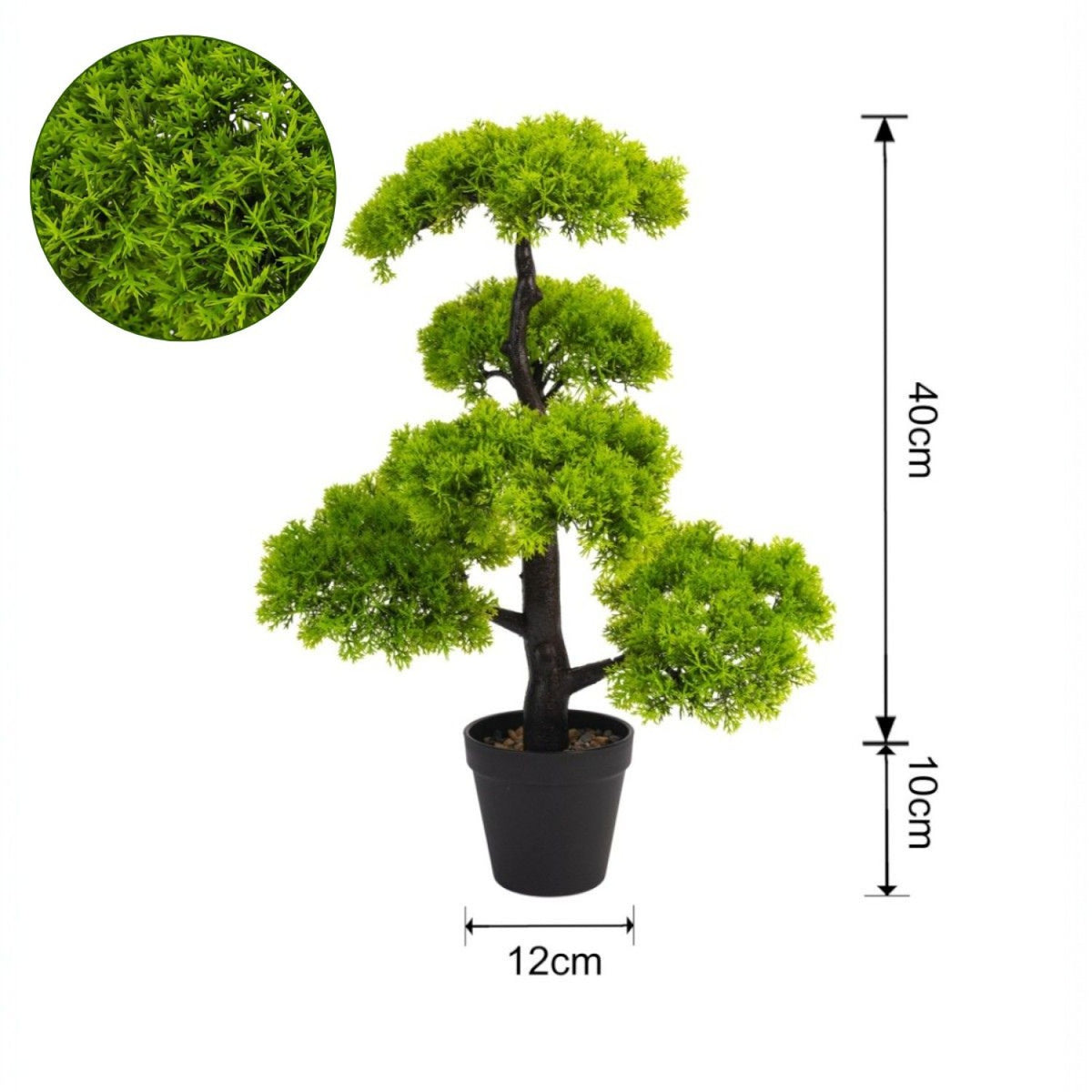 Bonsai artificial Arboris cu ghiveci – aspect natural fără întreținere, 50 cm