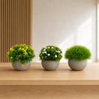 Set 3 Plante Artificiale Premium – Decor Elegant pentru Casă și Birou