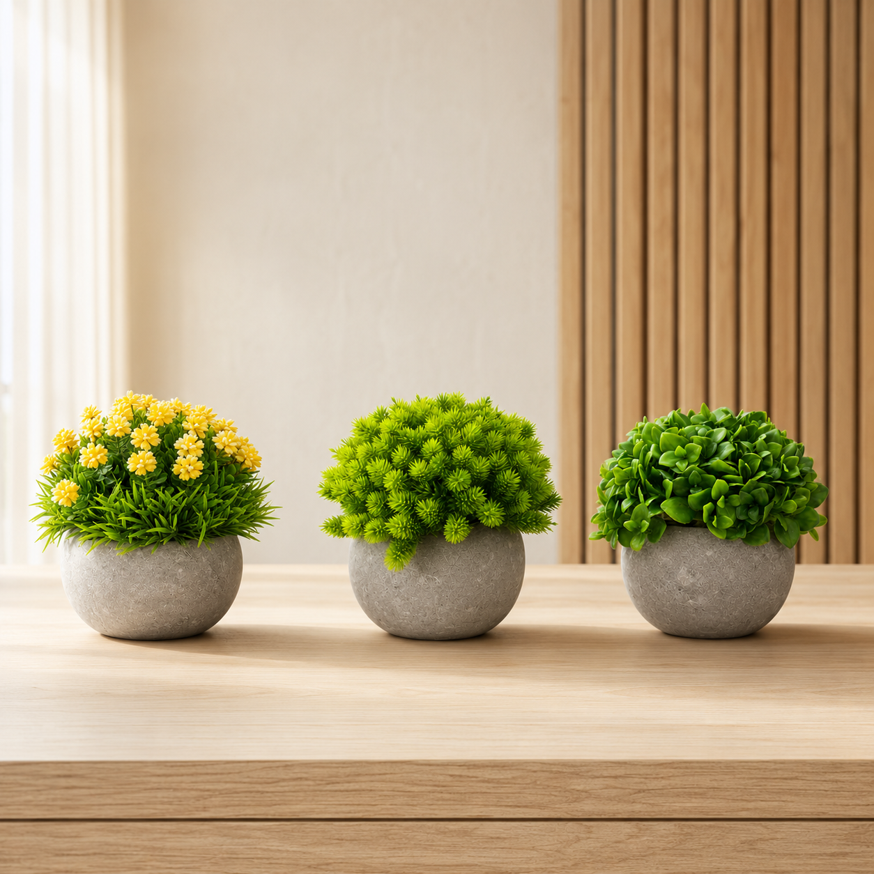 Set 3 Plante Artificiale Premium – Decor Elegant pentru Casă și Birou