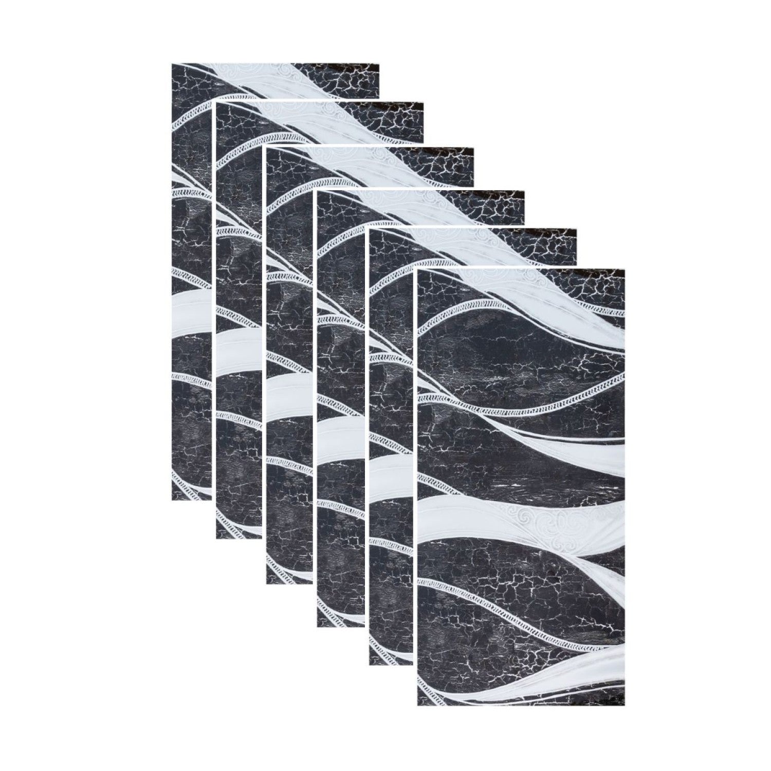Set 6 Panouri Premium MarbleGlow cu Folie de Aluminiu, Autoadezive - Bucatarie, Baie, Living - diferite modele