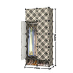 Dulap Modular CasaFlex, cu 8 Uși, Bară pentru Umerașe și Compartimente pentru Încălțăminte, 162 × 75 × 37 cm – 4 Variante