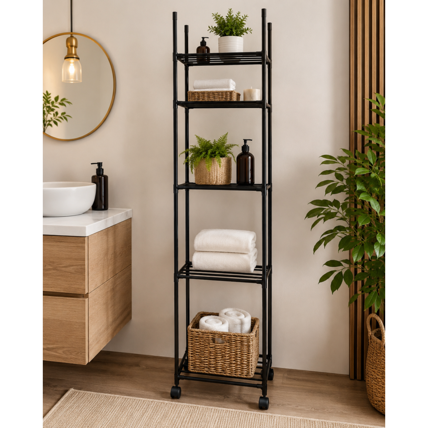 SpaceSaver Max – Organizator Metalic Ultra 170cm, pentru Bucătărie, Baie, Balcon