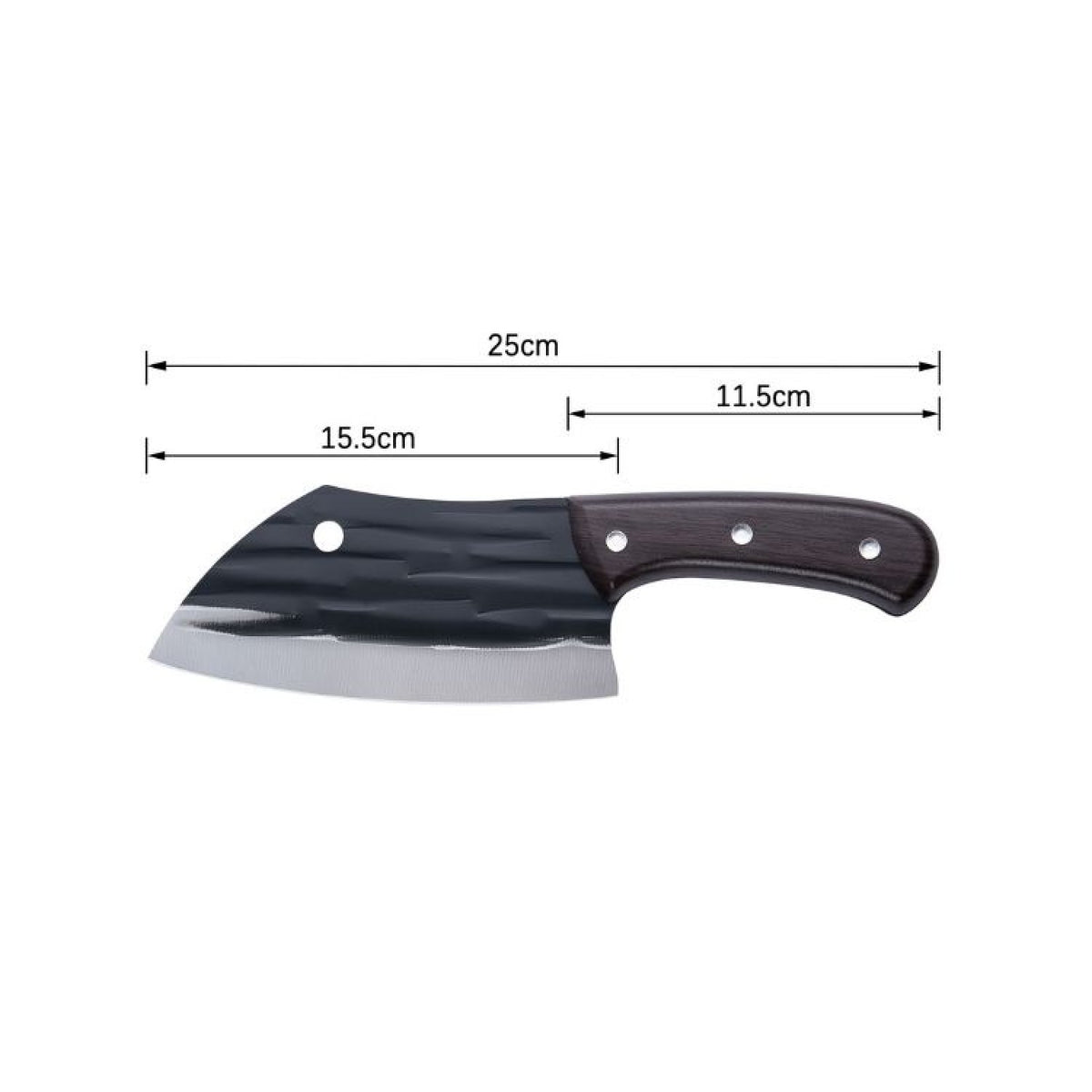 Satar profesional macelarie, Lama din inox 15.5cm si maner din lemn 11.5 cm