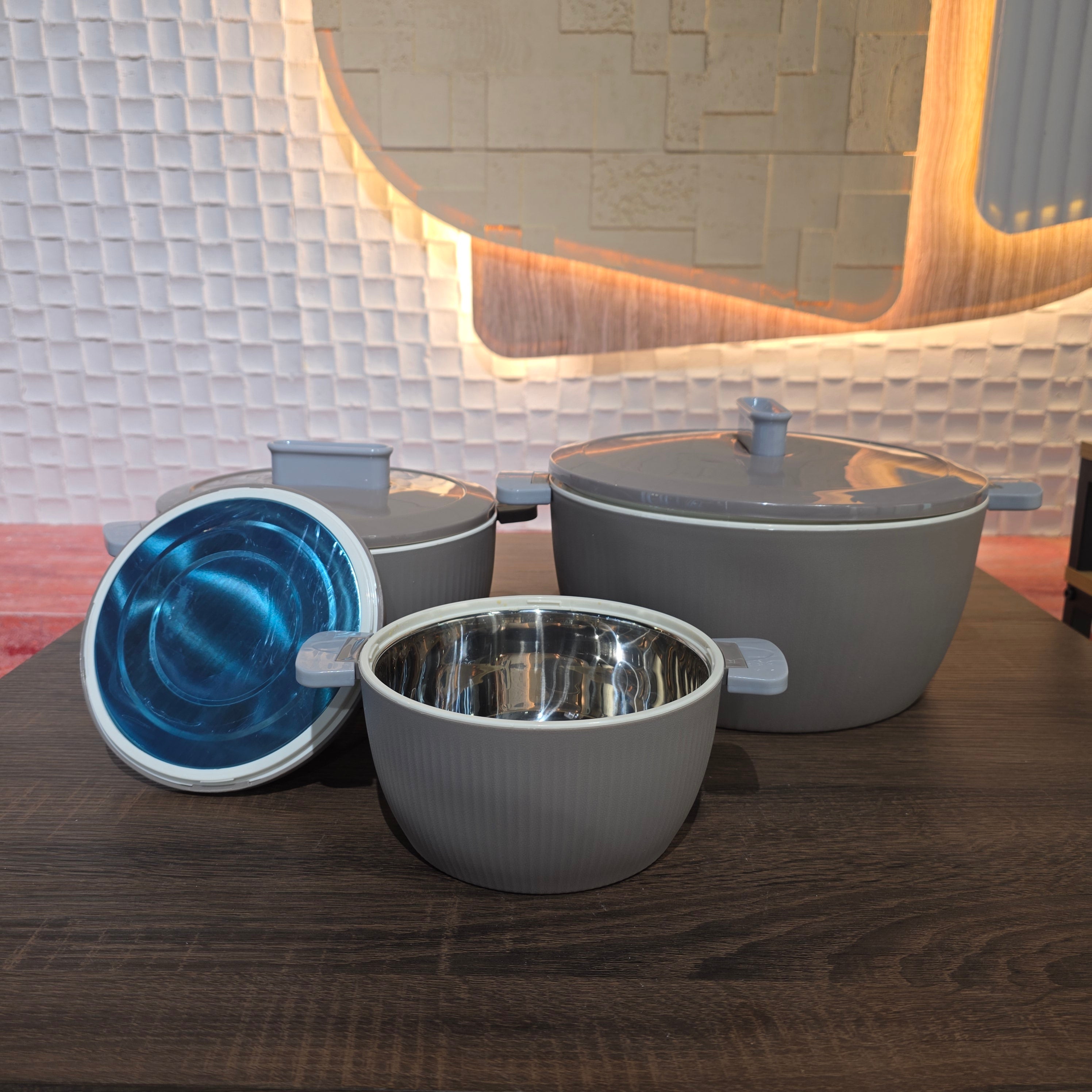ThermoGrip Inox - Caserolă termică premium cu interior din Inox și Izolație din Spumă, Până la 7h Cald / 4h Rece - diferite modele