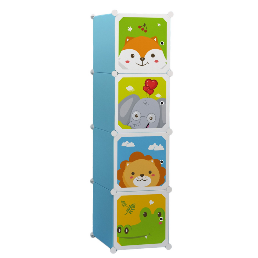 Dulap Modular pentru Copii, 4 Compartimente