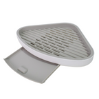 PACHET PROMOTIONAL: Etajera baie, sistem scurgere apa, Alb, 32x24x6cm + Suport incaltaminte, papuci de casa