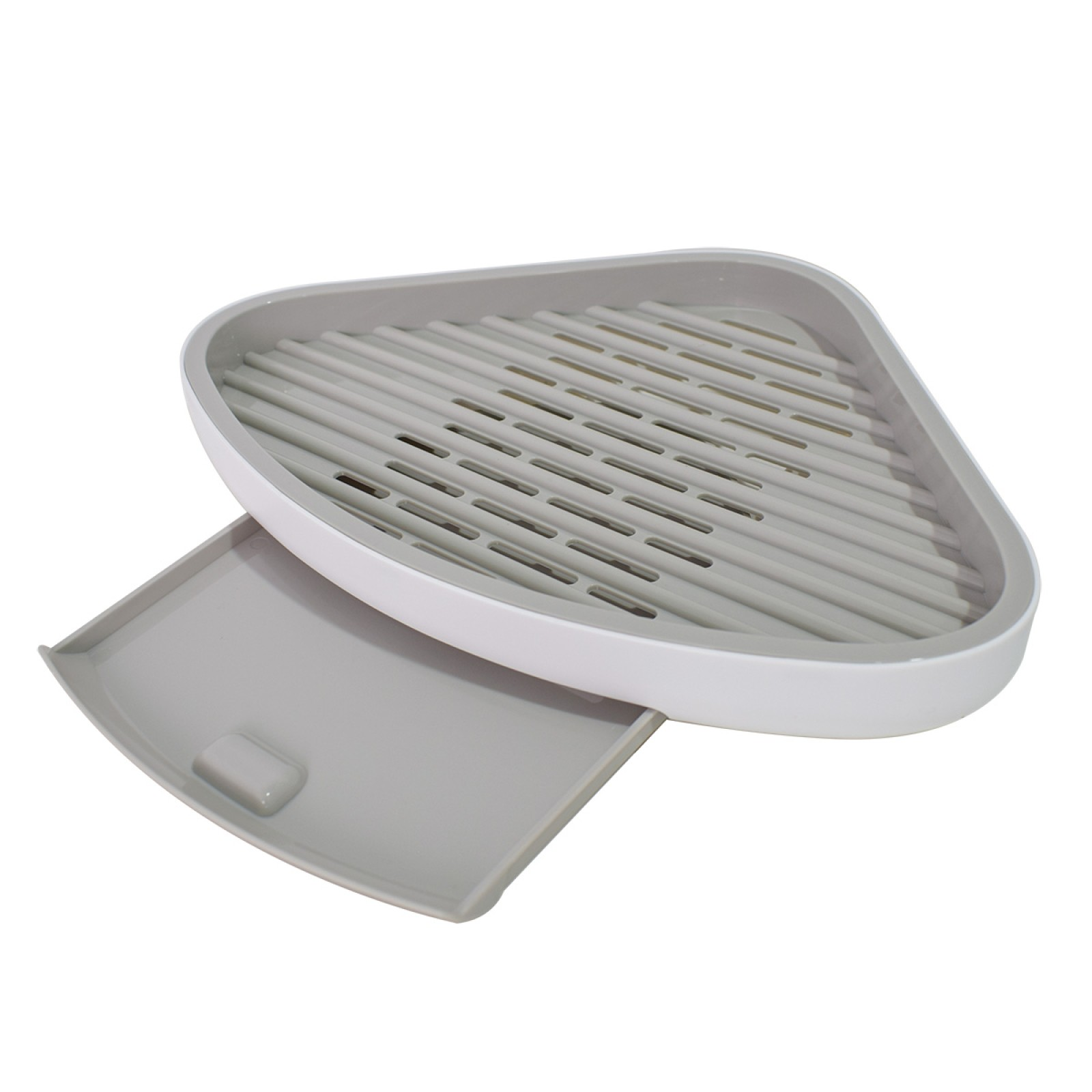 PACHET PROMOTIONAL: Etajera baie, sistem scurgere apa, Alb, 32x24x6cm + Suport incaltaminte, papuci de casa