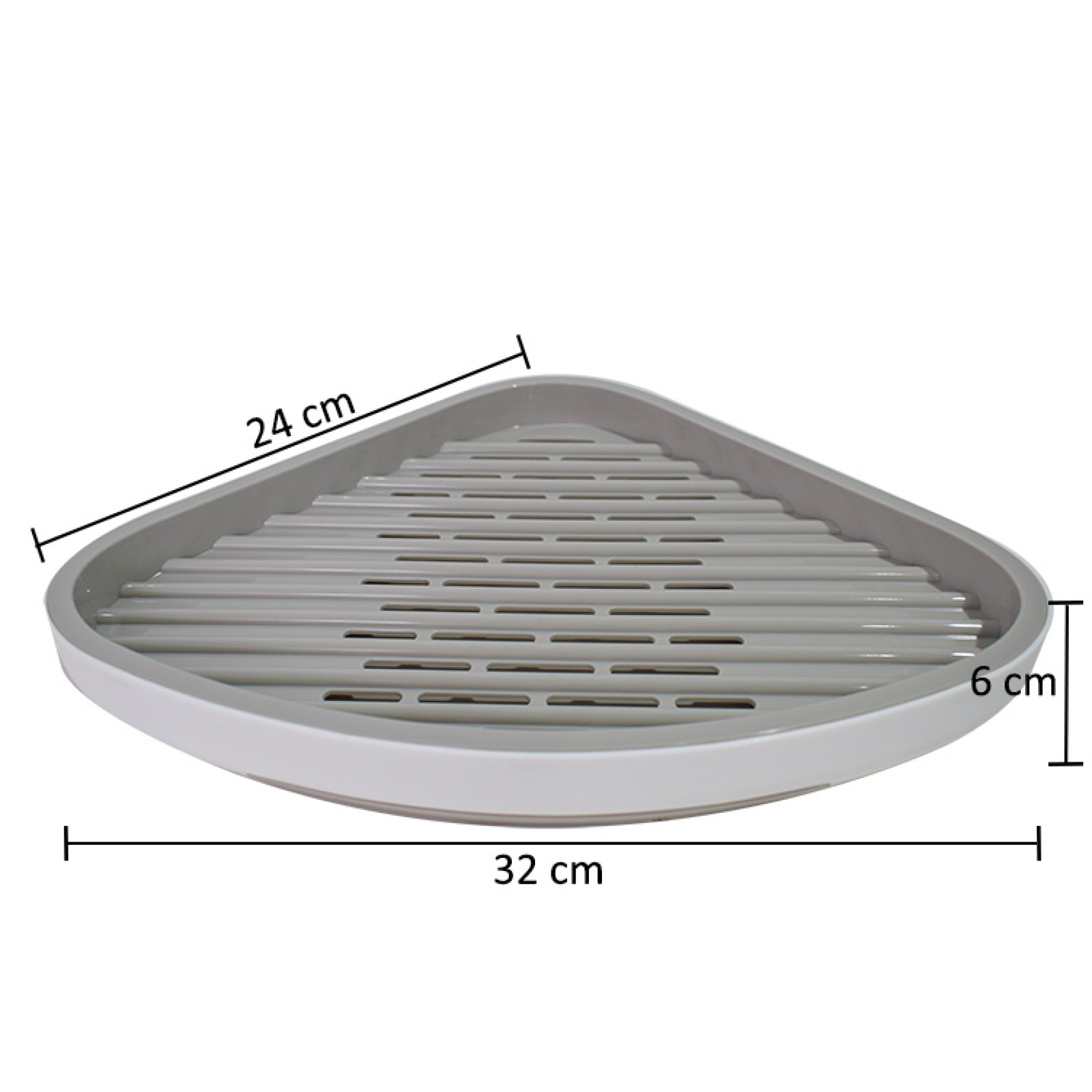 PACHET PROMOTIONAL: Etajera baie, sistem scurgere apa, Alb, 32x24x6cm + Suport incaltaminte, papuci de casa